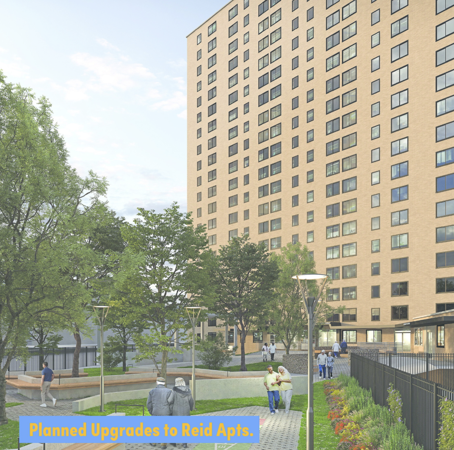Planned Upgrades to Reid Apartments, via nyc.gov